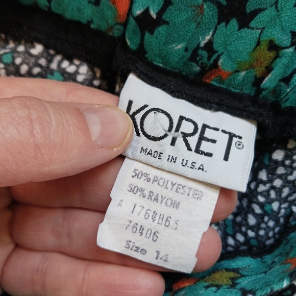 VTG Womens Koret Skirt Waist 28" USA Made Harvest Fall Thanksgiving Botanical - Picture 6 of 8
